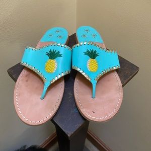 Jack Rogers pineapple sandals